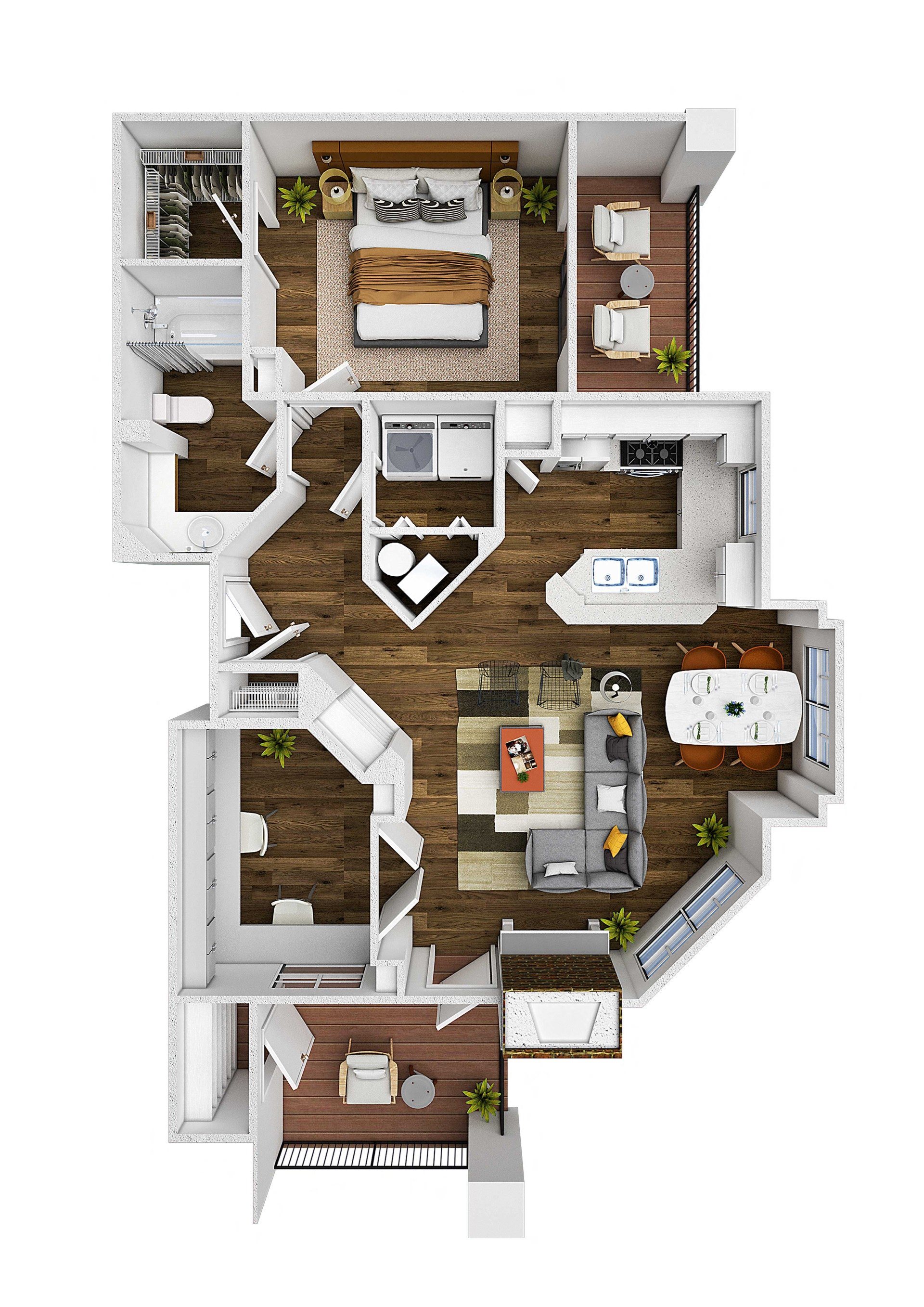 Conifer with Detached Garage floor plan